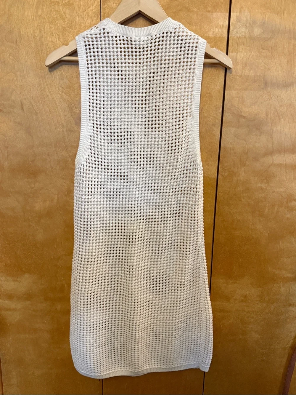 Abercrombie & Fitch Cream Crochet Knit Dress